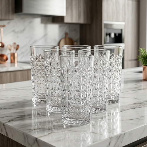 Prism Diamond Glasses Set of 6