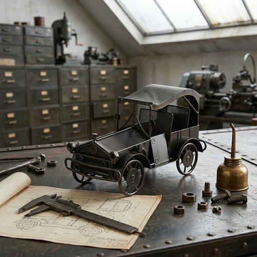 Antique-Style Metal Model Car