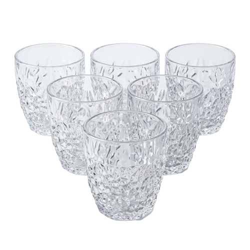 Glacier Textured Glasses Set of 6