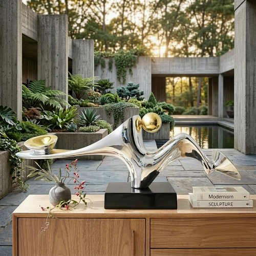 Modern Abstract Metal Sculpture