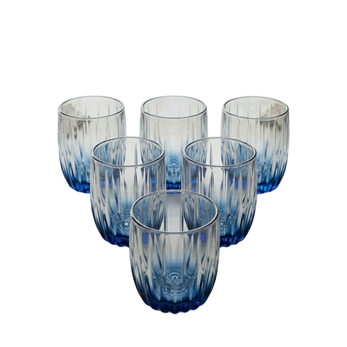 Aurelia Liquid Flame Textured Glasses Set of 6