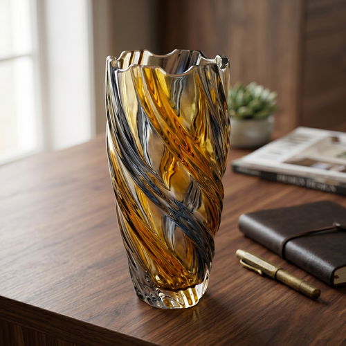 Royal Elegance Glass Vase