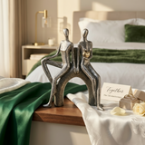 Elegant Seated Couple Figurine