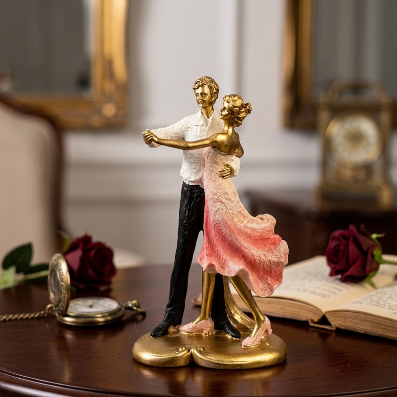 Romantic Dancing Couple Sculpture