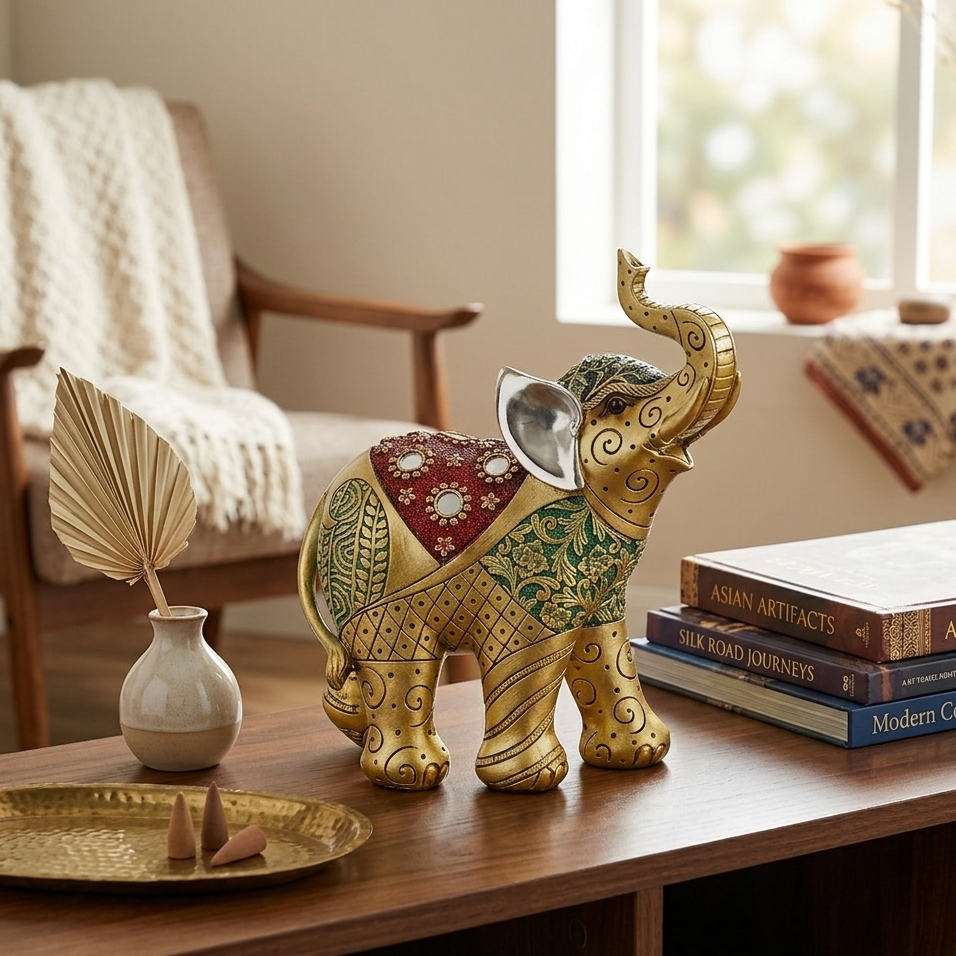 Ancient Elephant Showpiece