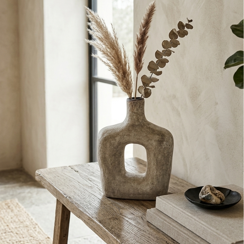 Elegant Arched Hollow Vase