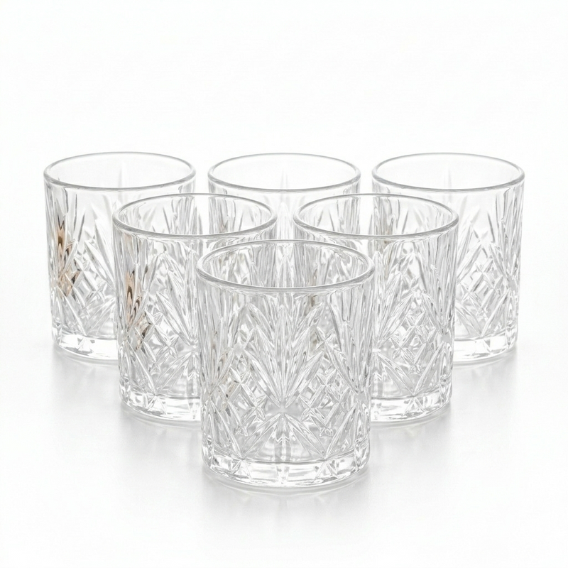 Sterling Cut Whiskey Glasses Set of 6