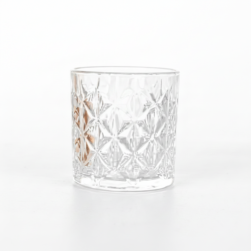 Modern Diamond Cut Glasses Set of 6