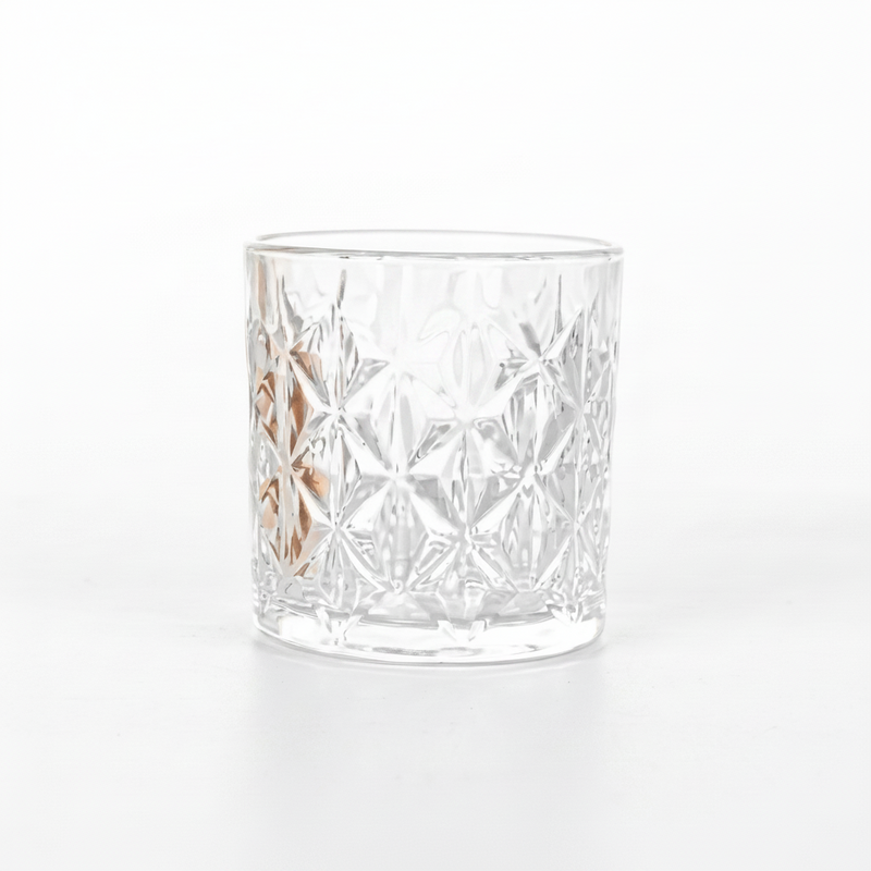 Modern Diamond Cut Glasses Set of 6