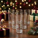 Modernist Crystalline Glasses Set of 6