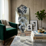 Lumina Stacked Crystal Cube Sculpture