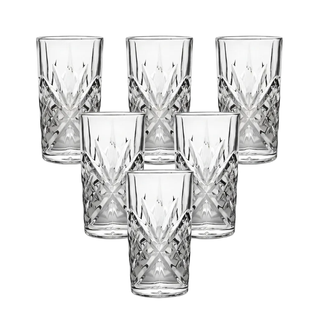 Prism Textured Glasses Set of 6