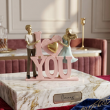 Elegant Heart Couple Figurine
