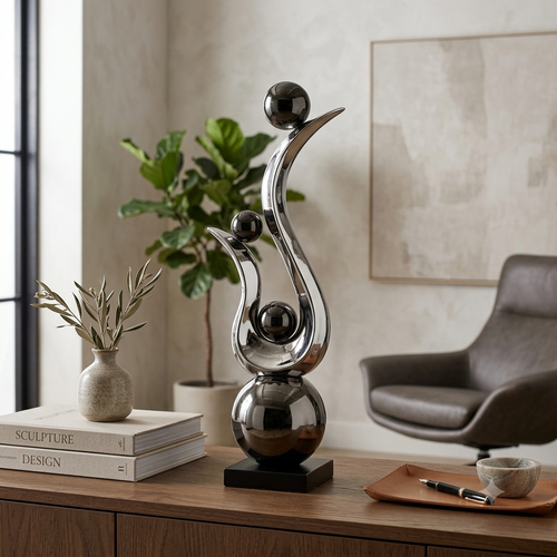Pinnacle Luxury Gold & Silver Balance Art