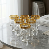 Azure Yellow Glasses Set of 6
