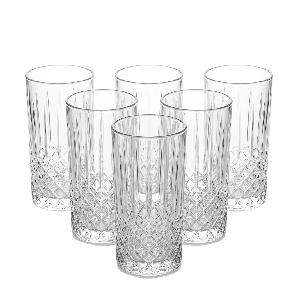 Heritage Crystal Glasses Set of 6