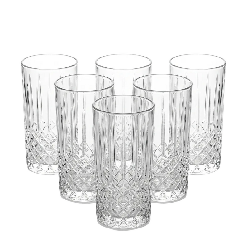 Heritage Crystal Glasses Set of 6