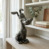 The Noir Playful Canine Sculpture