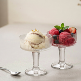 Artisan Ribbed Crystal Dessert Coupe Set of 2