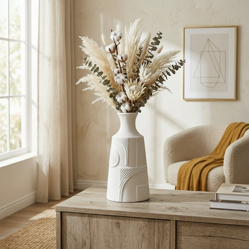 Modern Textured Geometric Vase