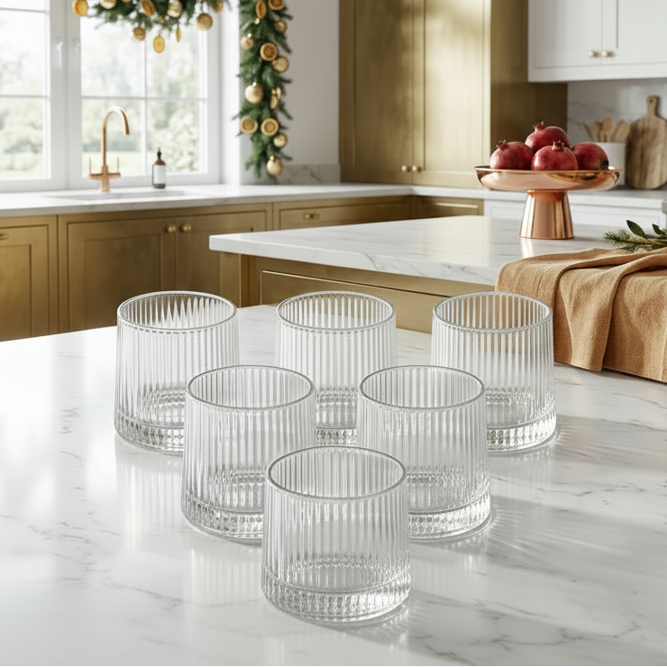 Minimalist Juice Glasses Set of 6