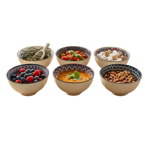 Turkish Style Set of 6 Bowls