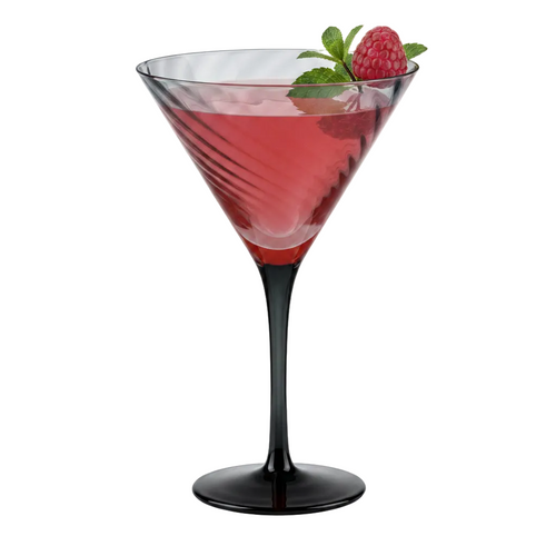 Smoky Grey Martini Glasses Set of 6