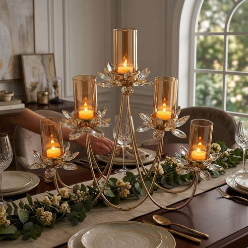 Elegant 5 Light Holder Candle Stand