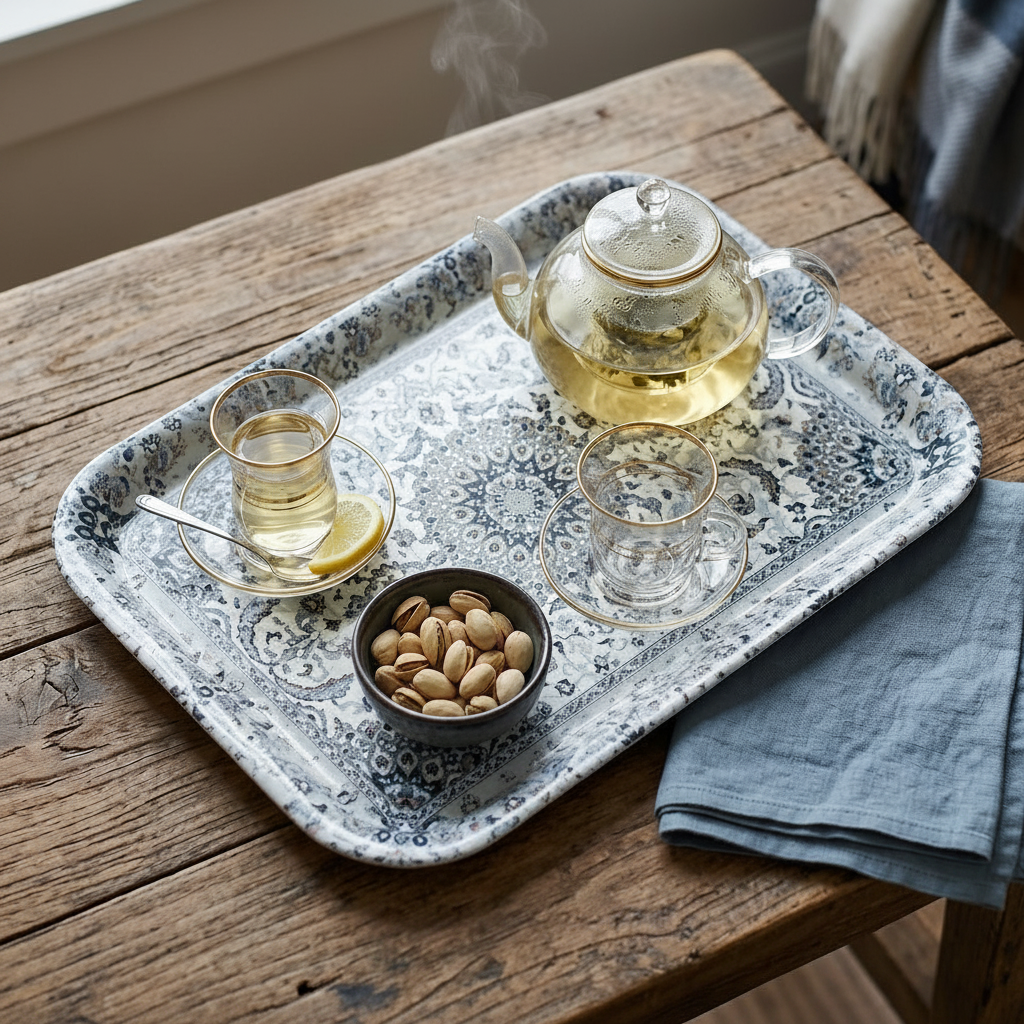 Elegant Style Geometrical Serving Tray