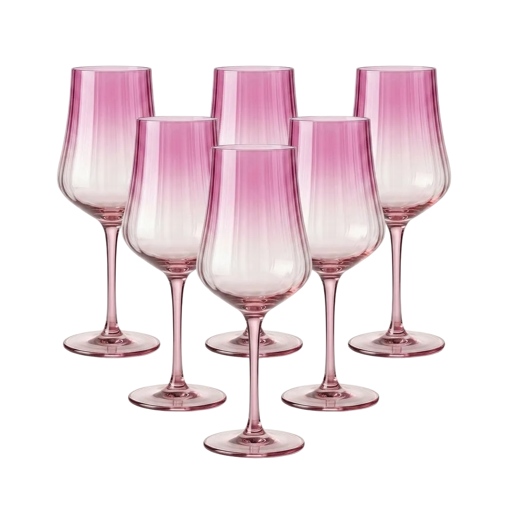 Elegant Aura Wine Glass Set of 6