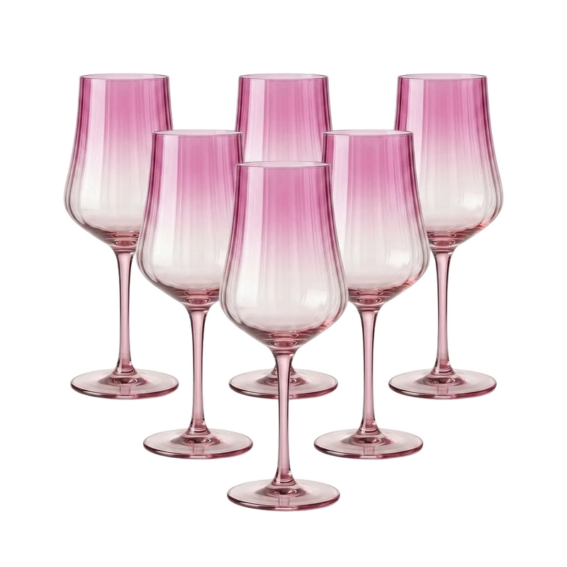 Elegant Aura Wine Glass Set of 6