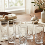 Crystal Twist Highball Glass Set of 6