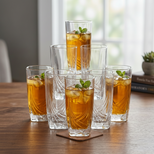 Crystal Twist Highball Glass Set of 6