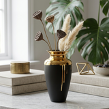 Cascade Matte Black Vase