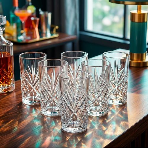 Prism Textured Glasses Set of 6