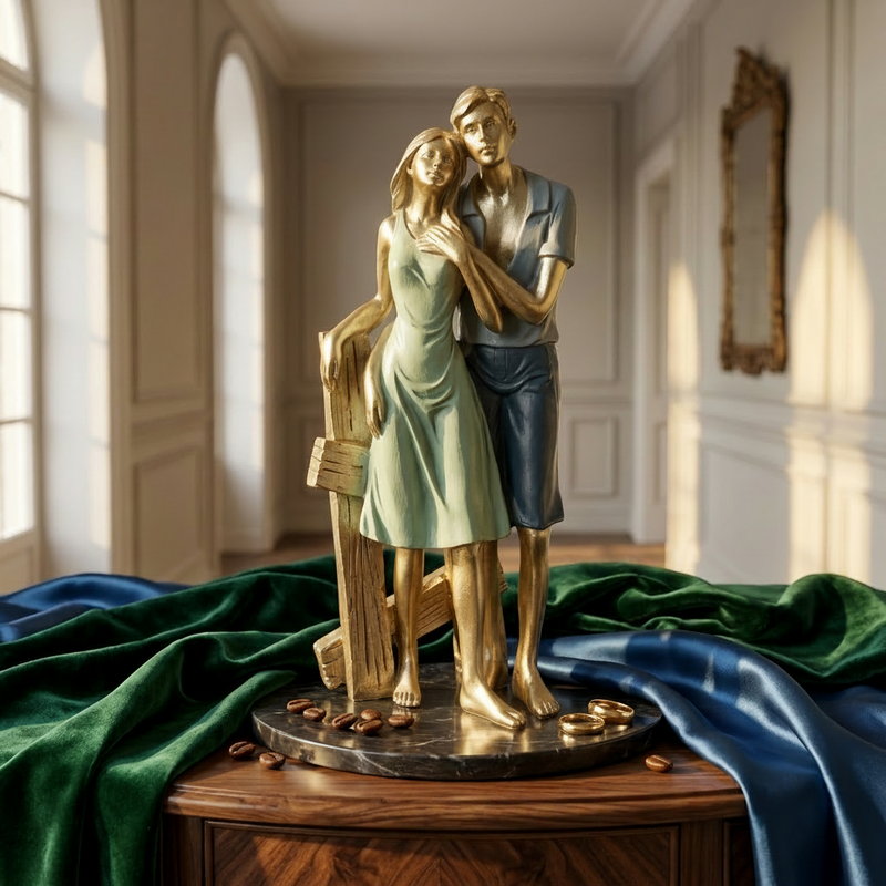 Summer Serenade Couple Sculpture