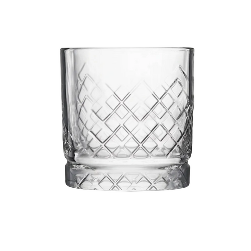 Vintage Diamond Cut Glasses Set of 6