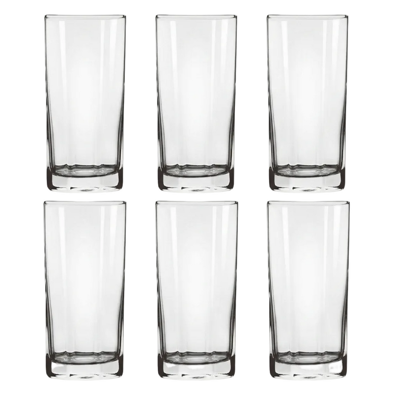 Modernist Crystalline Glasses Set of 6