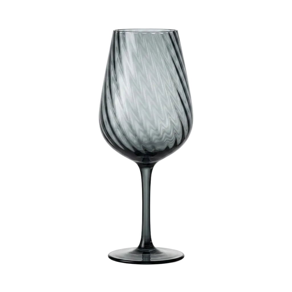 Smoky Grey Wine Glasses Set of 6