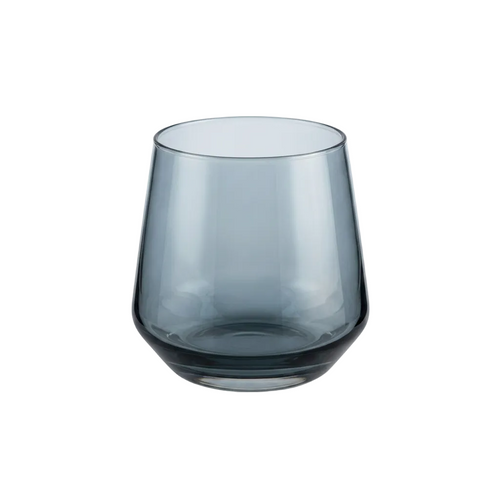 Luxury Slate Blue Tinted Glasses Set of 6