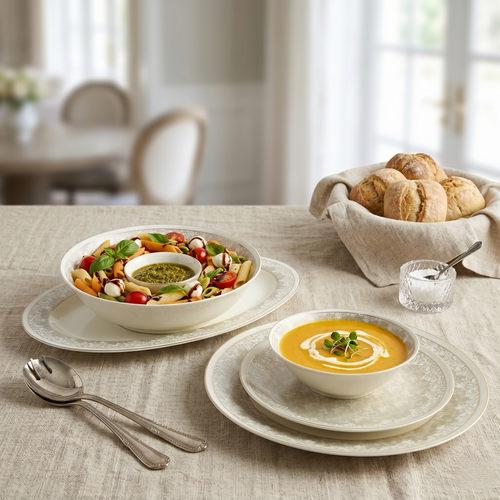 Pearl Elegance 21pc Dinner Set