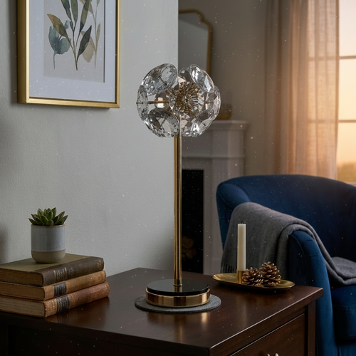 Elegant Crystal Glass Decorative Centerpiece