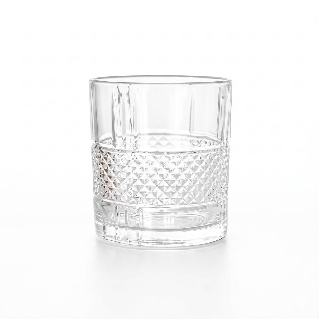 Classic Grid Whiskey Glasses Set of 6