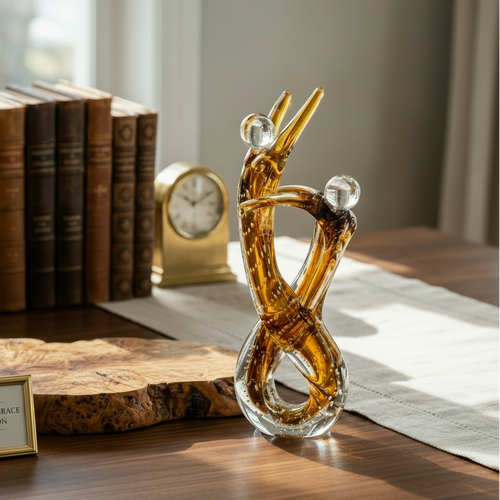 Modern Double Loop Knot Figurine