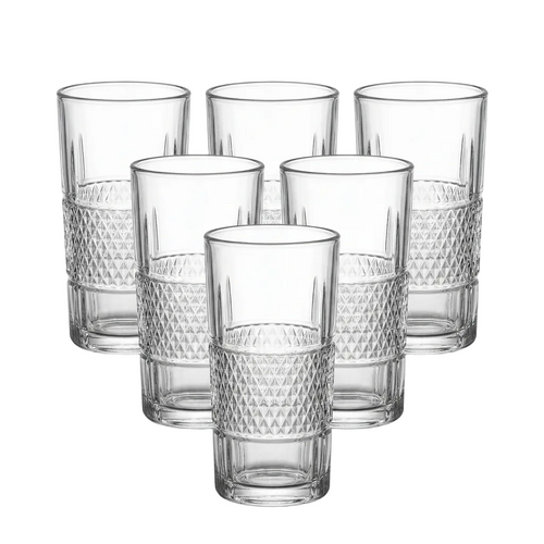 Dual-Texture Glasses Set of 6