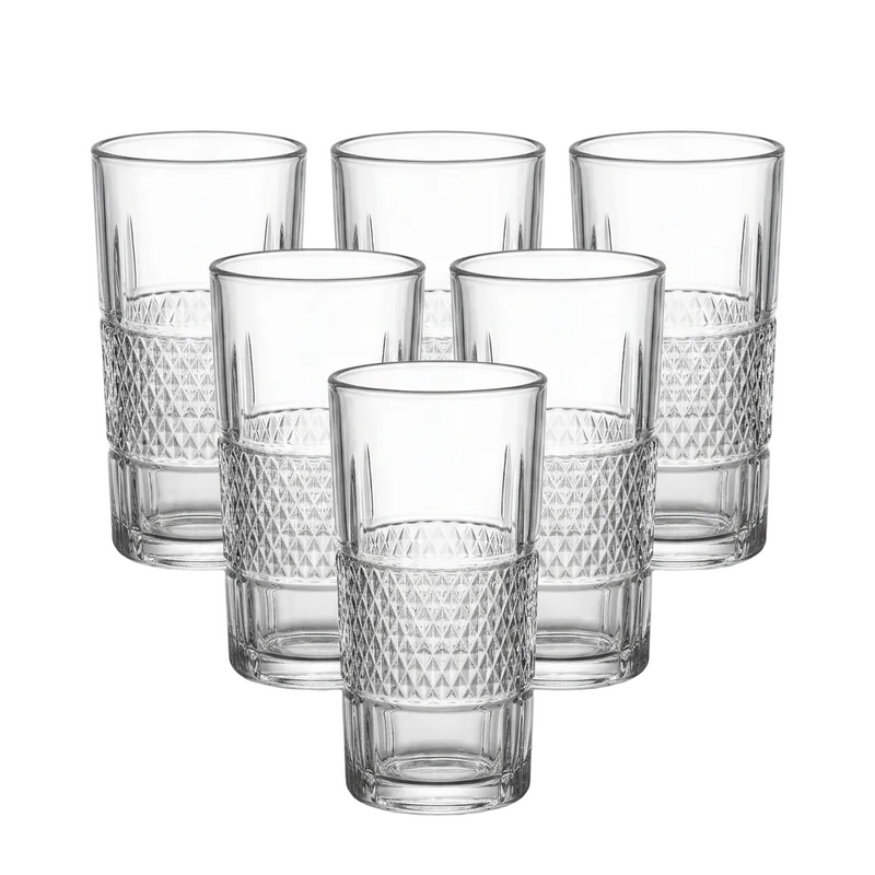 Dual-Texture Glasses Set of 6