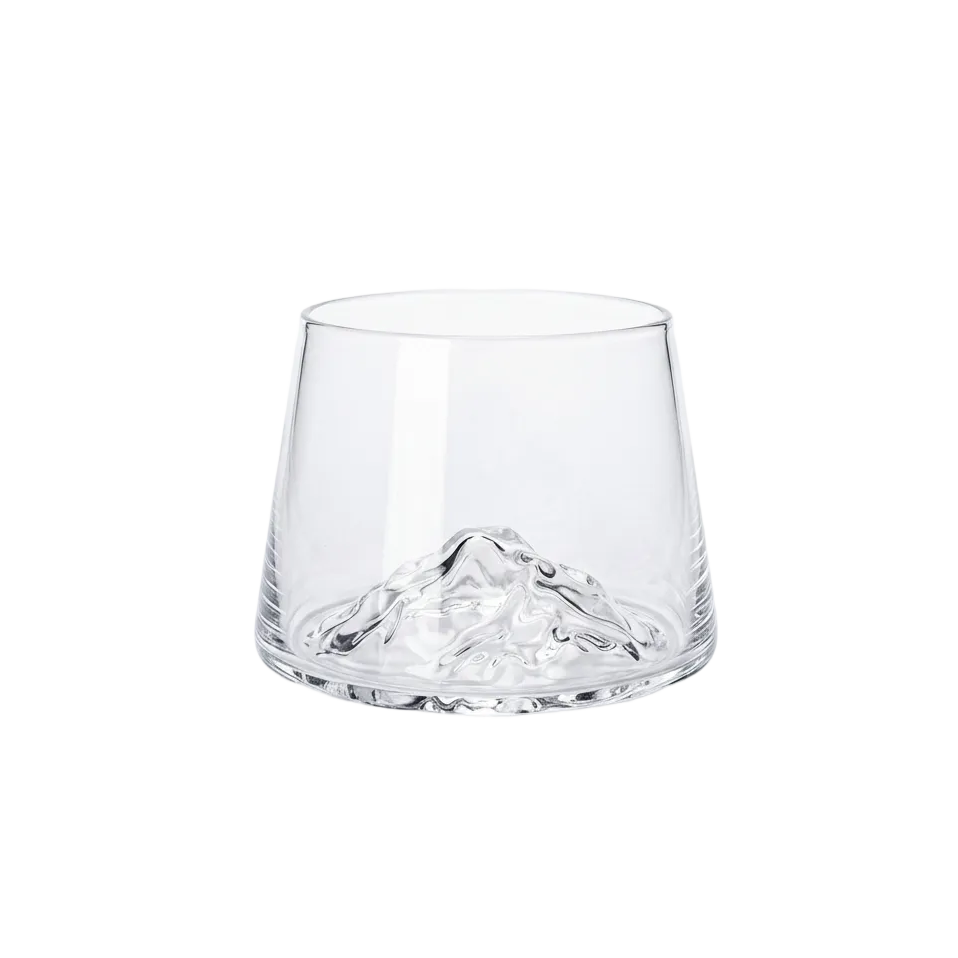 Elegant Mountain Base Whiskey Glasses Set of 6