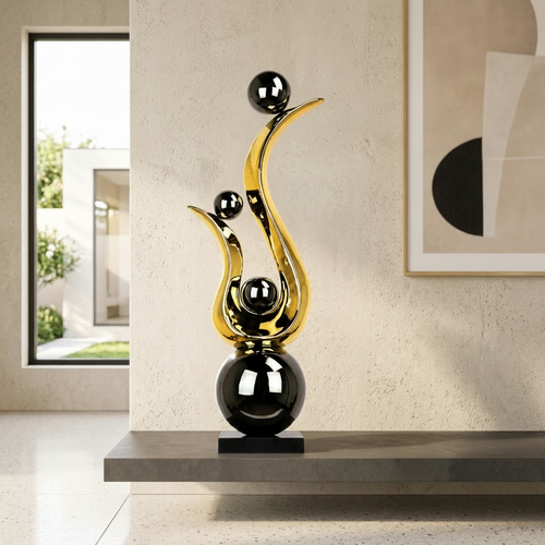 Pinnacle Luxury Gold & Silver Balance Art