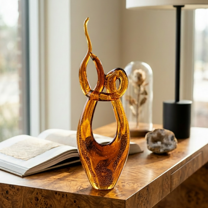 Modern Interlocking Infinity Loop Sculpture