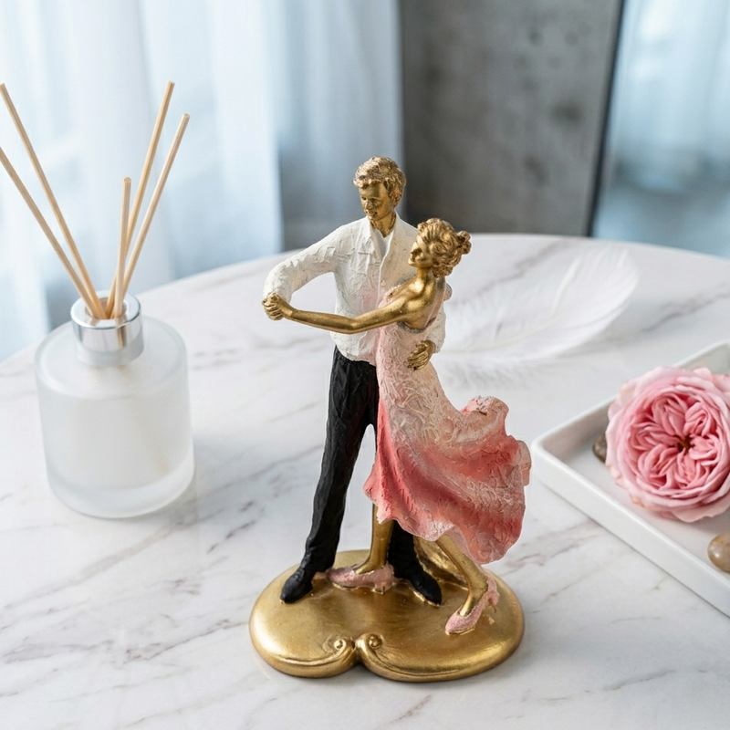Romantic Dancing Couple Sculpture